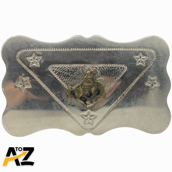 Vintage Chambers Western Cowboy Dress Belt Buckle Fits 1” Belt Made in USA - Picture 1 of 8